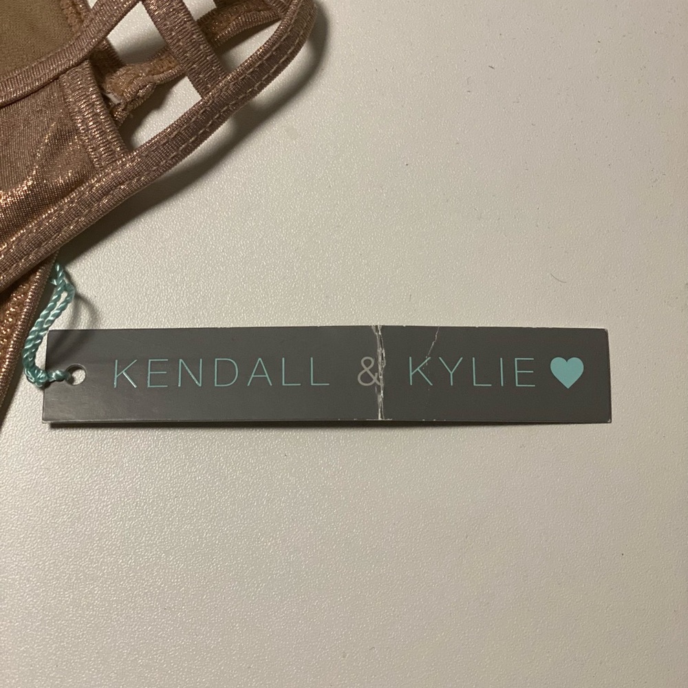 Kendall & Kylie PAC Sun bronze Shimmery Bikini bottom size medium NWT - Picture 4 of 10